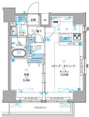 ジェノヴィア浅草Ⅲグリーンヴェールの間取り画像