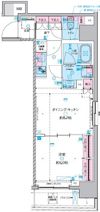 GENOVIA 東神田 green veilの間取り画像