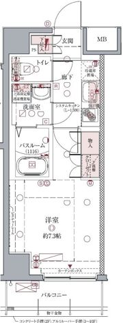 クレヴィスタ亀戸Ⅱの間取り画像