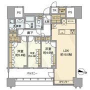 パークコート文京小石川ザタワーの間取り画像