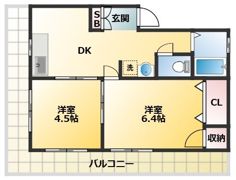 コーポ塚田の間取り画像