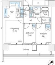 HARUMI FLAG SUN VILLAGE D棟の間取り画像