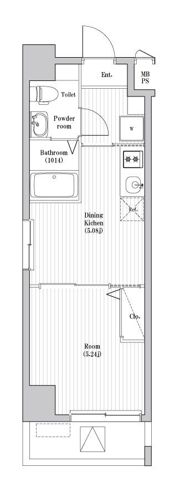 ペアパレス六町2号館の間取り画像