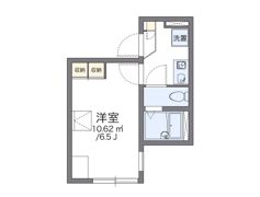 レオパレスシングルフラット梅田の間取り画像
