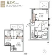 BLANCCOURT三軒茶屋の間取り画像