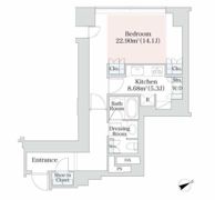 プラティーヌ西新宿の間取り画像