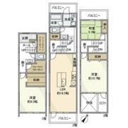 弦巻戸建の間取り画像