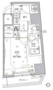 クレイシア文京春日の間取り画像