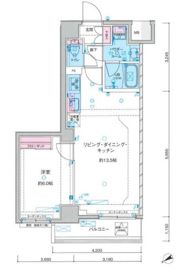 ジェノヴィア鐘ヶ淵の間取り画像