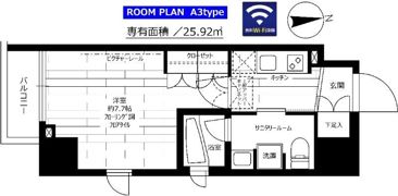 ステージグランデ新御徒町アジールコートの間取り画像