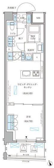 パークアクシス文京本郷の間取り画像