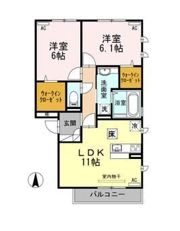 アルページュ大森 D棟の間取り画像