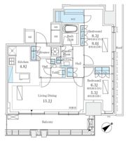 プラウドタワー渋谷の間取り画像