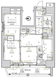 LUMEED南千住の間取り画像