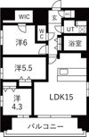 スプランディッド門前仲町の間取り画像