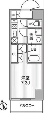 シーズンフラッツ浅草言問通りの間取り画像