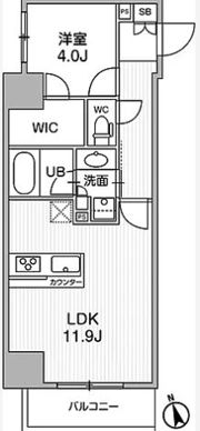 シーズンフラッツ浅草言問通りの間取り画像