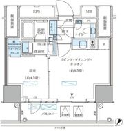 パークアクシス五反田スカイタワーの間取り画像