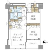 BrilliaTower上野池之端の間取り画像