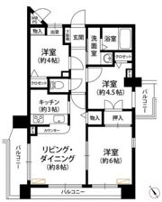 セザール第二月島の間取り画像