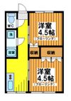 コーポ千代の間取り画像