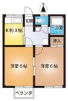 朝日コーポB棟の間取り画像