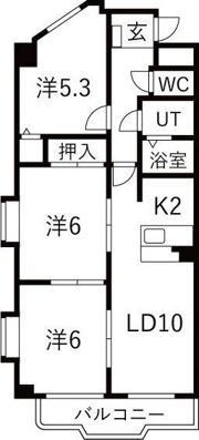パラディーソ白壁の間取り画像