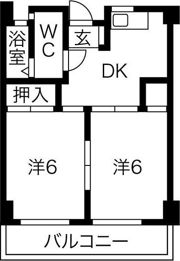 徳川園ウエストマンションの間取り画像