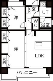 C.P.Pure1608の間取り画像
