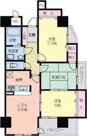 サムティイースト白壁の間取り画像