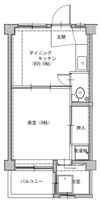 ビレッジハウス葛ノ葉8号棟の間取り画像