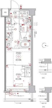 クレイシアIDZ幡ヶ谷の間取り画像