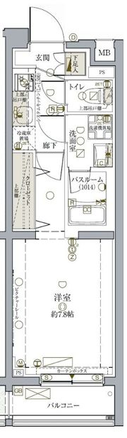 クレヴィスタ三軒茶屋の間取り画像