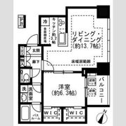 プレミストタワー白金高輪の間取り画像