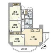 朝日クレス・パリオ西落合の間取り画像