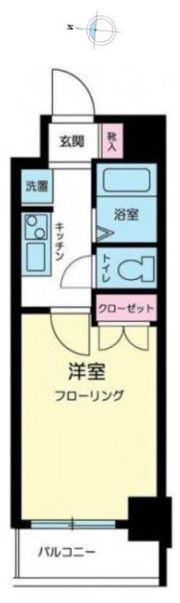スカイコート笹塚駅前の間取り画像
