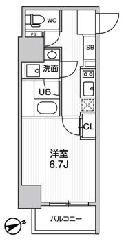 グラシアプレイス浅草橋の間取り画像