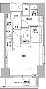 ロメック錦糸町の間取り画像