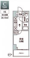 レジディア中延Ⅱの間取り画像