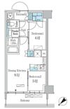 パークアクシス品川南大井パークフロントの間取り画像