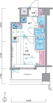 GENOVIA南千住Ⅴskygardenの間取り画像