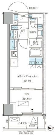 パークアクシス品川天王洲アイルの間取り画像