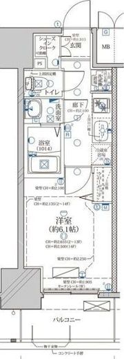 ディアレイシャス浅間町IIIの間取り画像