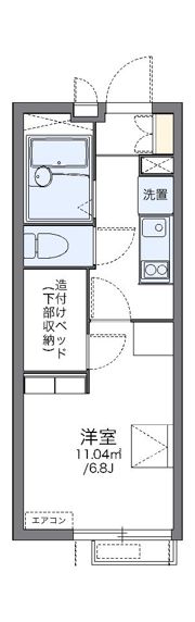 レオパレスエスペランサ千住緑町の間取り画像