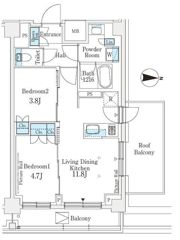 J．GRAN Court 品川西大井EASTの間取り画像