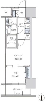 パークアクシス名古屋山王の間取り画像