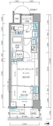 パークアクシス品川シーサイドの間取り画像