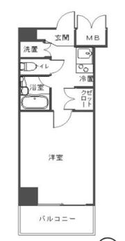ルーブル都立大学Ⅱの間取り画像