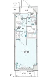 ルーブル都立大学Ⅱの間取り画像