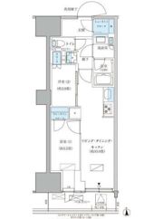 パークアクシス品川天王洲アイルの間取り画像